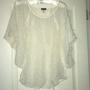 Sheer Polk a dot blouse